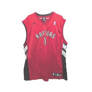 Toronto Raptors TJ Ford #11 Adidas NBA On Court Jersey Mens XL Red